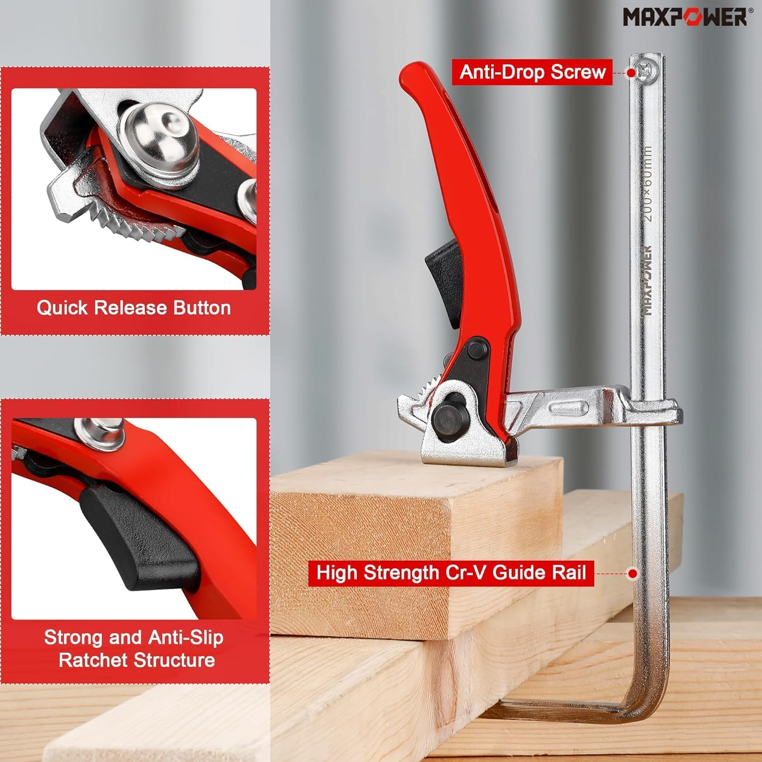 MAXPOWER Ratcheting Table Clamp